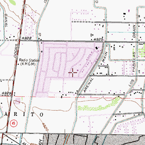 Topographic Map of Valley Garden 1 Water Well, NM