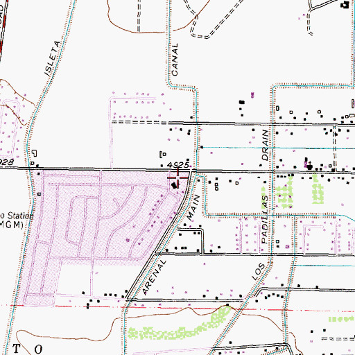 Topographic Map of Valley Garden 2 Water Well, NM