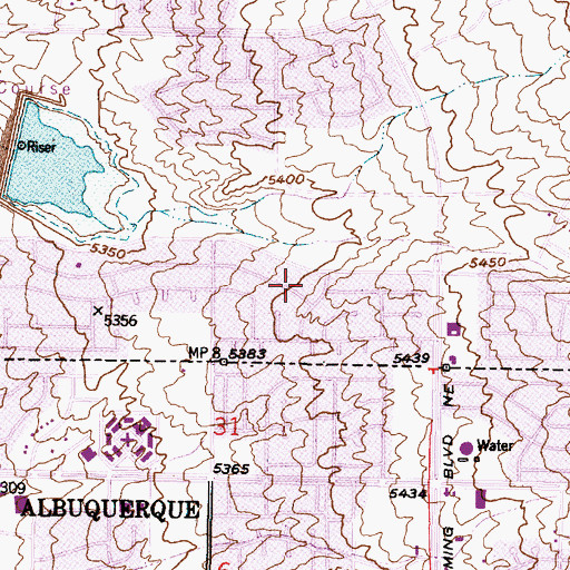 Topographic Map of Thomas 3 Water Well, NM