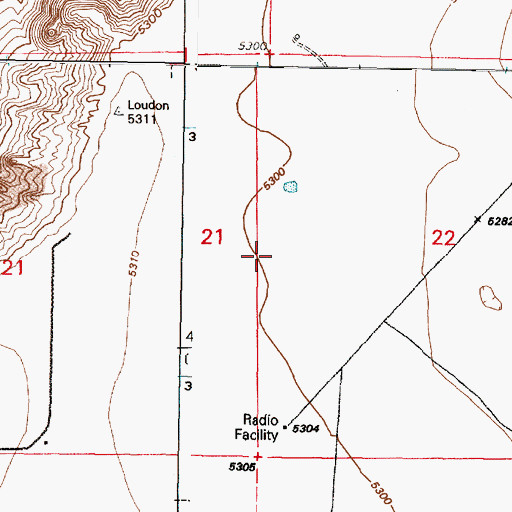 Topographic Map of Treatment Plant Water Well, NM