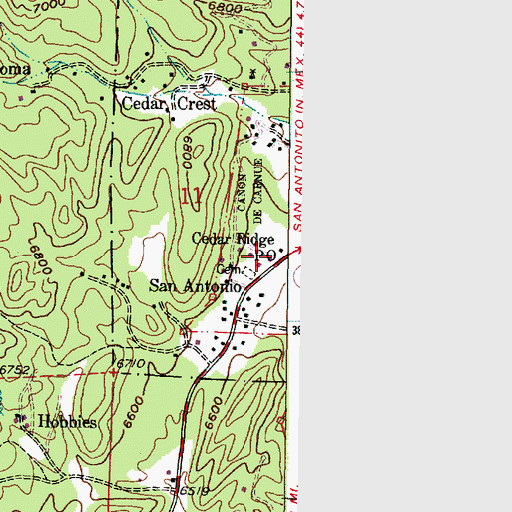 Topographic Map of S-32 Water Well, NM