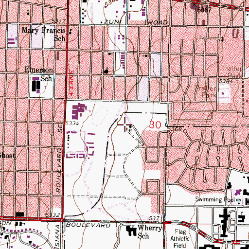 Topographic Map of Sandia Water Well, NM