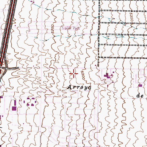 Topographic Map of RG24057 Water Well, NM