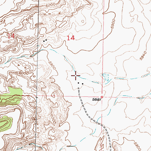 Topographic Map of RWP10 Water Well, NM