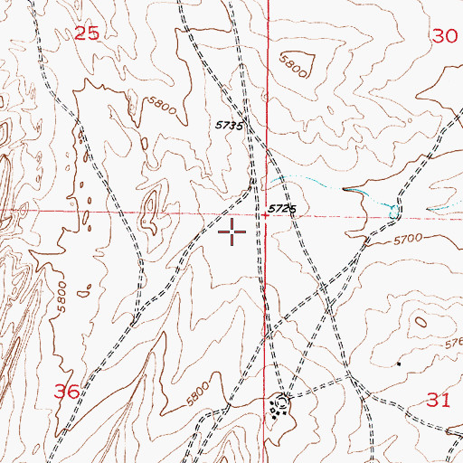 Topographic Map of RWP11 Water Well, NM