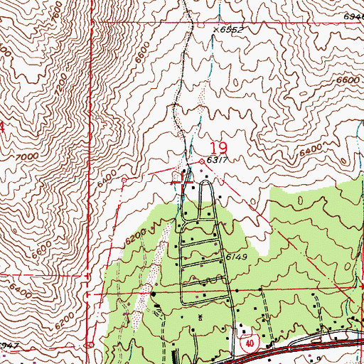 Topographic Map of RG-40907 Water Well, NM