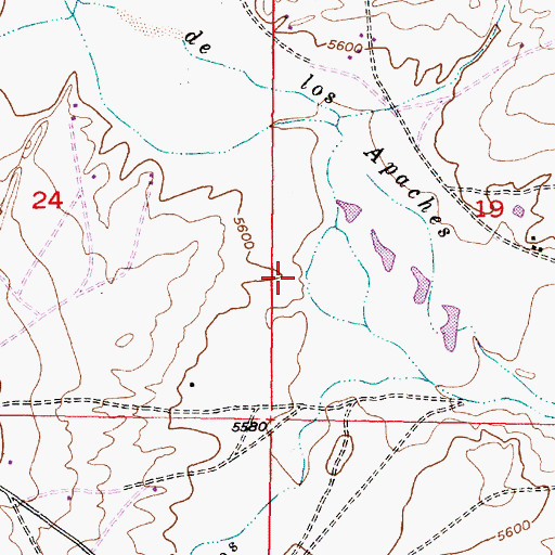 Topographic Map of RWP8 Water Well, NM