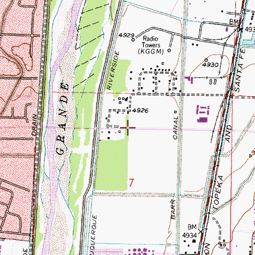 Topographic Map of Rio Bravo 2 - Deep Water Well, NM