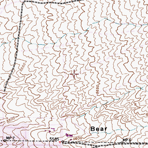 Topographic Map of Ponderosa 4 Water Well, NM