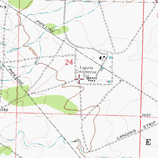 Topographic Map of Laguna 3 Water Well, NM