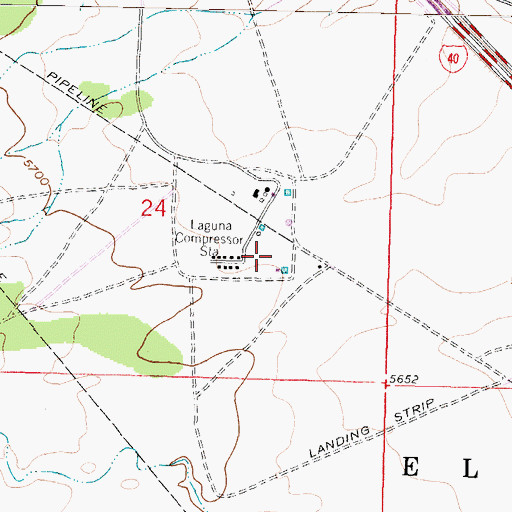 Topographic Map of Laguna 2 Water Well, NM