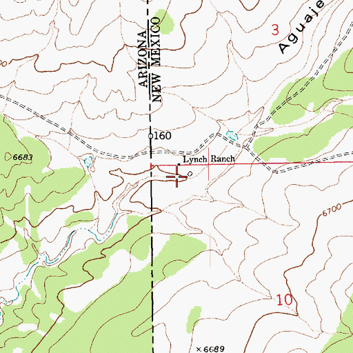 Topographic Map of Lynch Water Well, NM