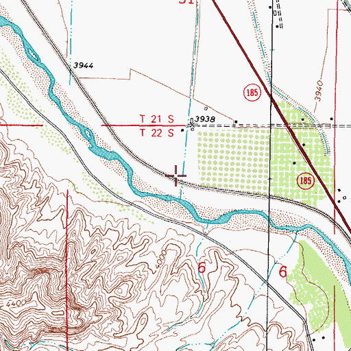Topographic Map of United States Bureau of Reclamation 43 Water Well, NM
