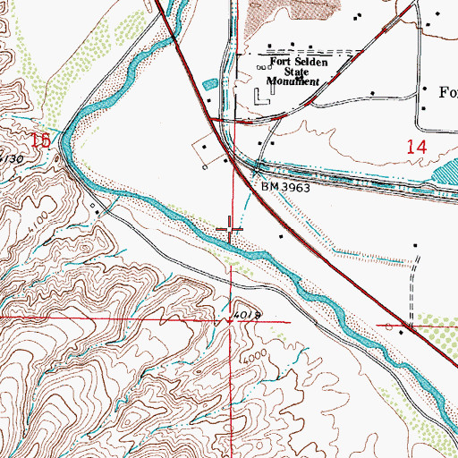 Topographic Map of United States Bureau of Reclamation 41 Water Well, NM