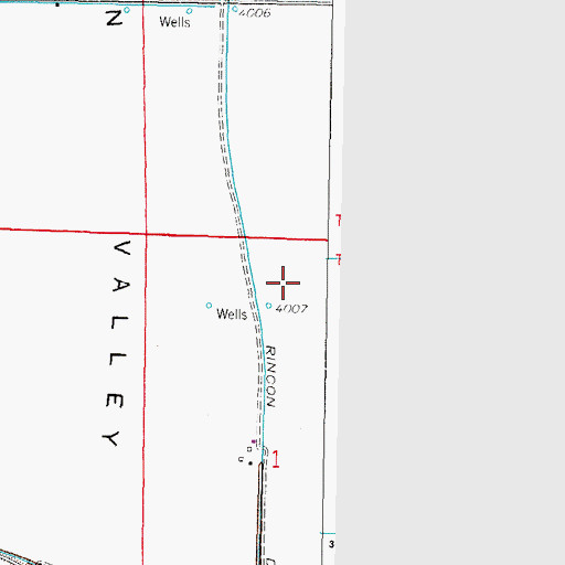 Topographic Map of USBR 6 Water Well, NM