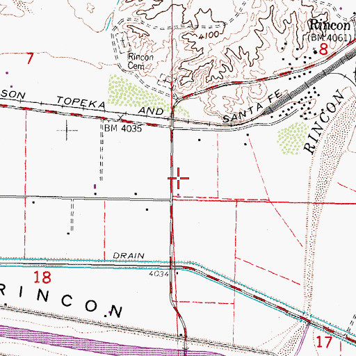 Topographic Map of United States Bureau of Reclamation 4 Water Well, NM