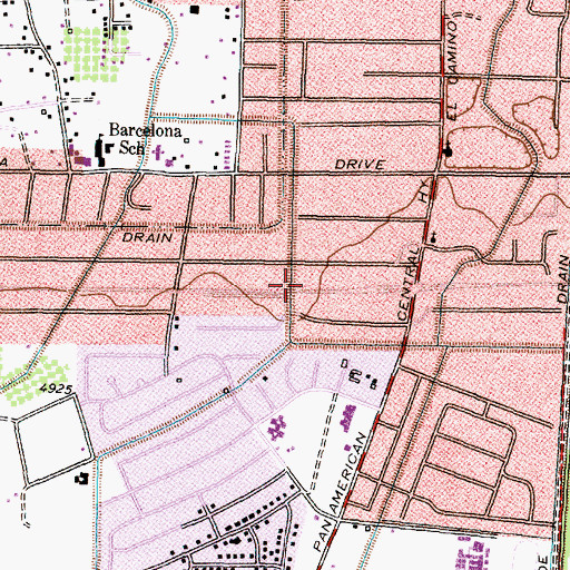 Topographic Map of Rio Bravo1-Deep Water Well, NM