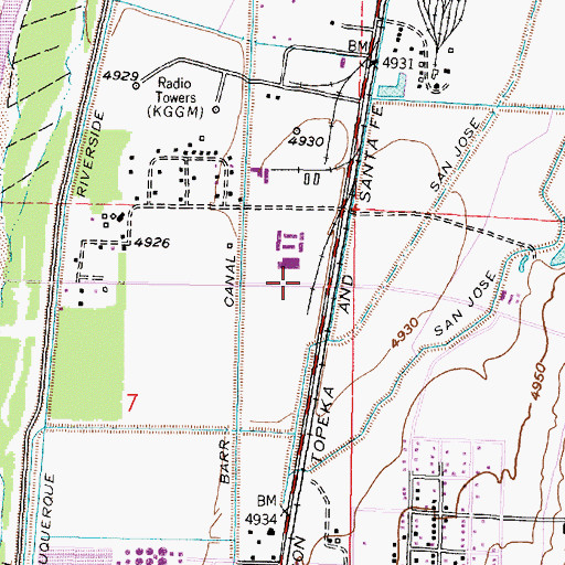Topographic Map of Rio Bravo 3 - Deep Water Well, NM