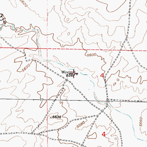 Topographic Map of RWP6 Water Well, NM