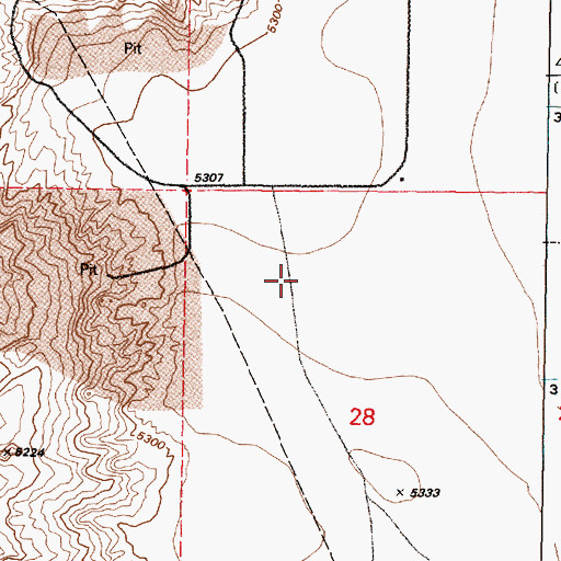 Topographic Map of SBLF-2 Water Well, NM