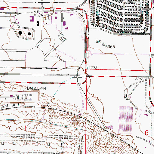 Topographic Map of Sandia 7 Water Well, NM