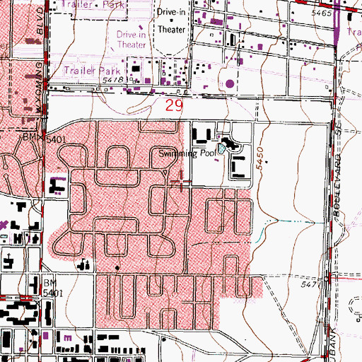 Topographic Map of Sandia 5 Water Well, NM