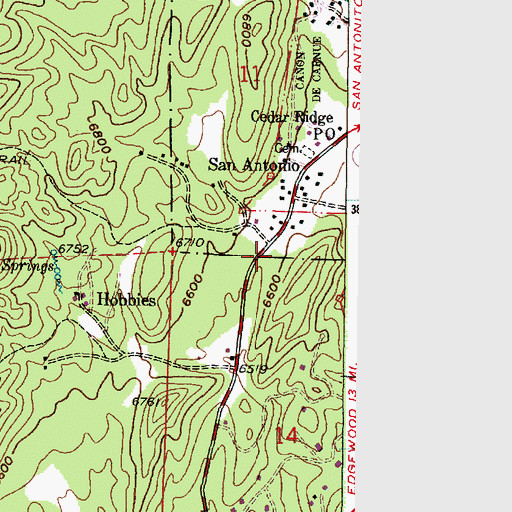 Topographic Map of S-868 Water Well, NM