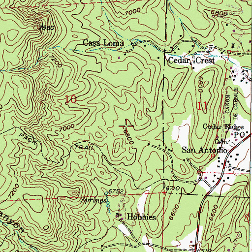 Topographic Map of S-828 Water Well, NM