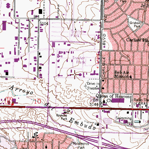Topographic Map of Santa Barbara 1 Water Well, NM