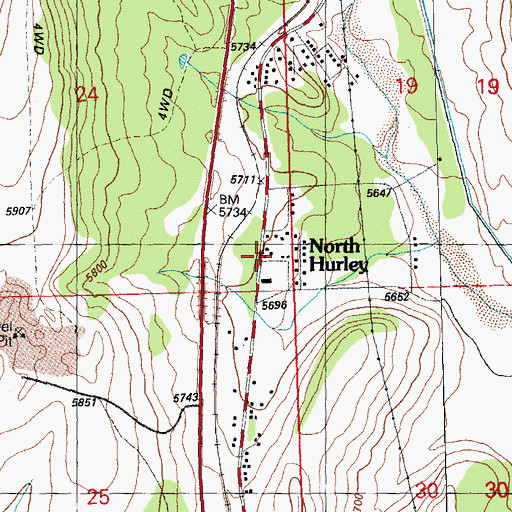 Topographic Map of 00411 Water Well, NM