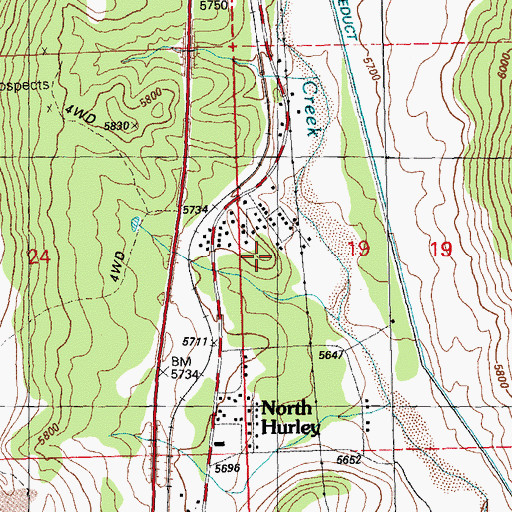 Topographic Map of 00340 Water Well, NM