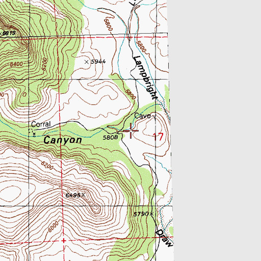 Topographic Map of G 322 Water Well, NM