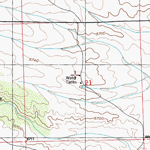 Topographic Map of G 962 Water Well, NM
