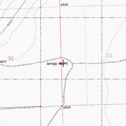 Topographic Map of Armijo Water Well, NM