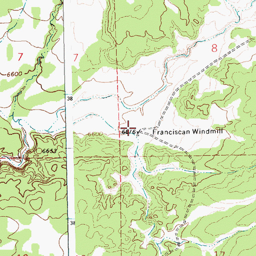 Topographic Map of Franciscan Water Well, NM