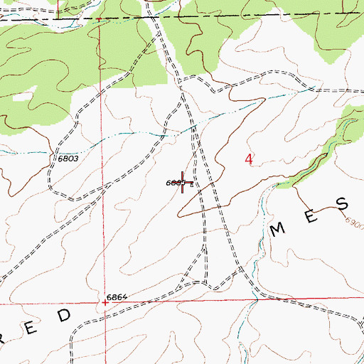 Topographic Map of ECW 4 Water Well, NM