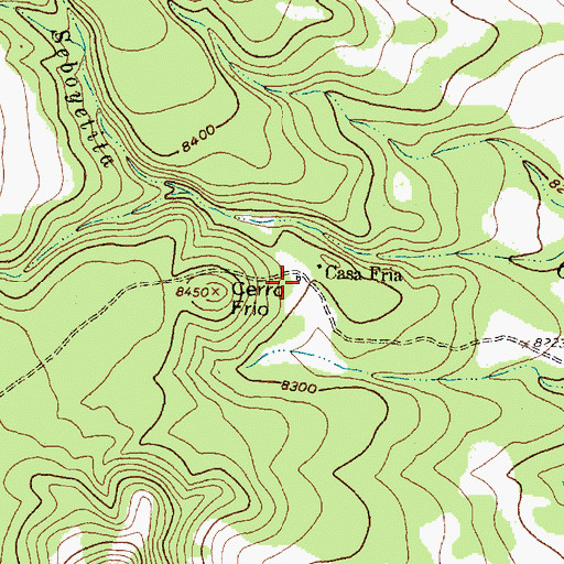Topographic Map of Casa Frio Water Well, NM