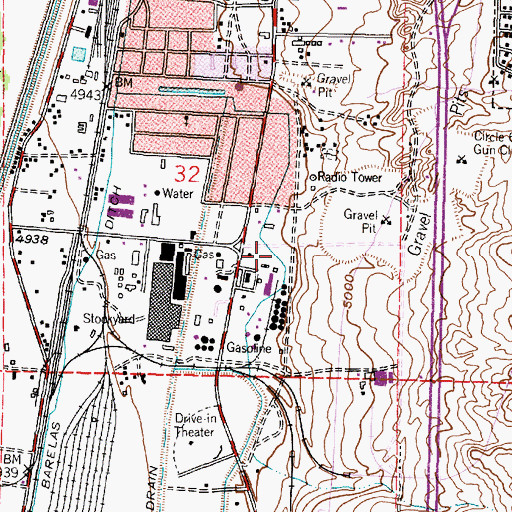 Topographic Map of Old San Jose 10 Water Well, NM