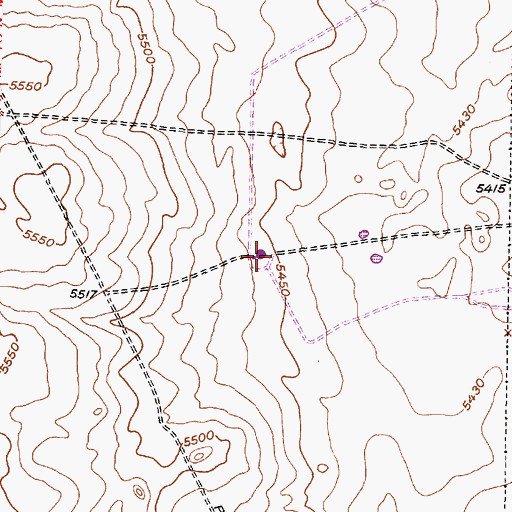 Topographic Map of Paradise Hill 2, NM