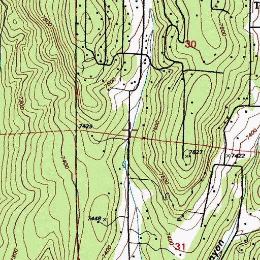 Topographic Map of RG32865S-2 Water Well, NM