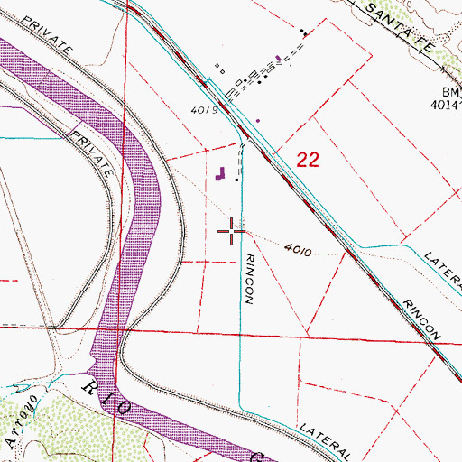 Topographic Map of 10060 Water Well, NM