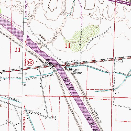Topographic Map of 10015 Water Well, NM