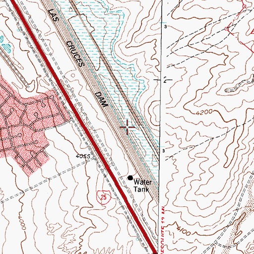 Topographic Map of 10095 Water Well, NM