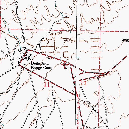 Topographic Map of 19 Water Well, NM