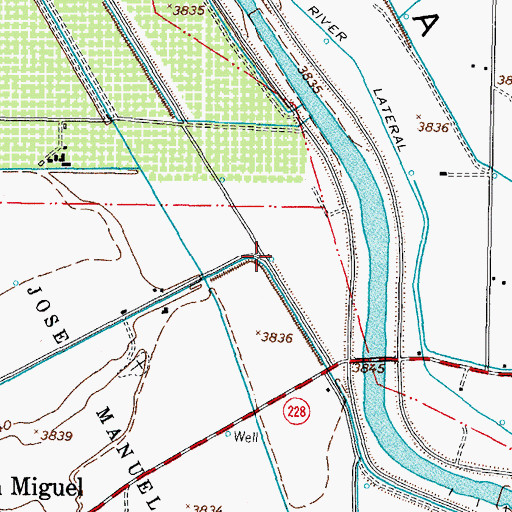 Topographic Map of 10034 Water Well, NM