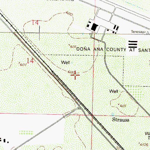 Topographic Map of 10174 Water Well, NM