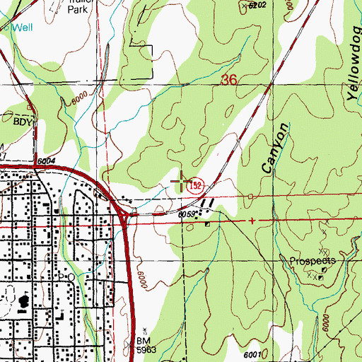 Topographic Map of G 216 Water Well, NM