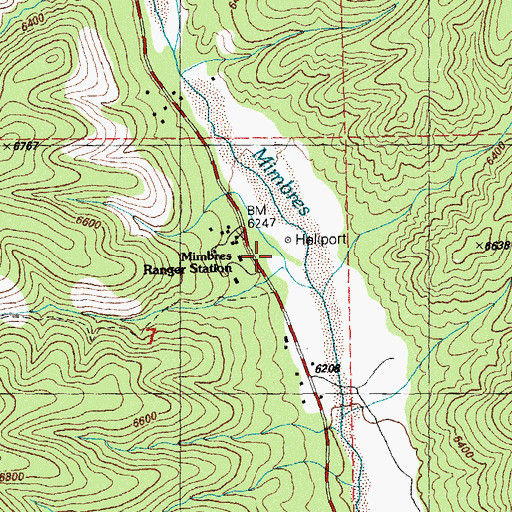 Topographic Map of NMBS RG ST Water Well, NM
