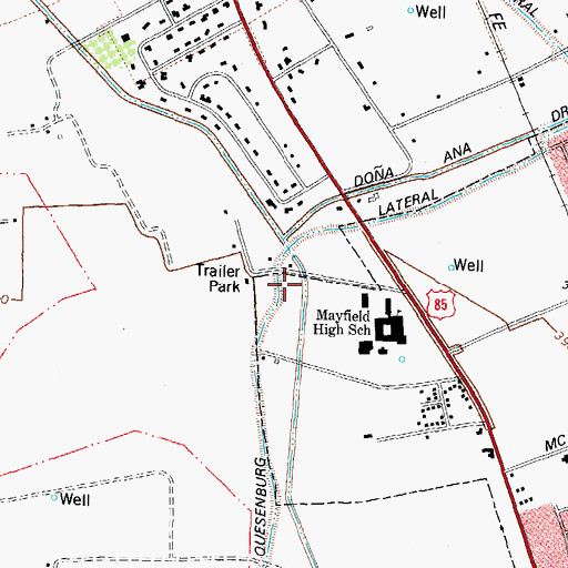 Topographic Map of City Well 31 Water Well, NM