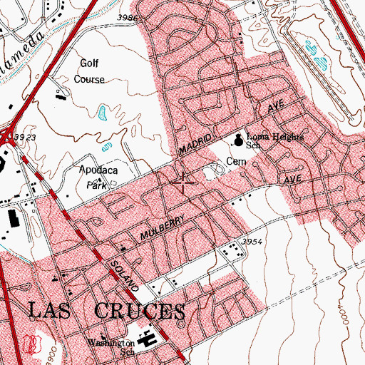 Topographic Map of LC-11 Water Well, NM